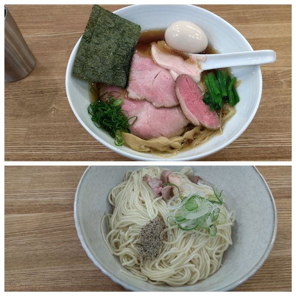 「味玉＋肉増し醤油そば＋和え玉」@中華そば きなりの写真