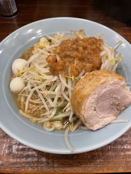 「ミニラーメン　うずら付き　(150g)」@立川マシマシの写真