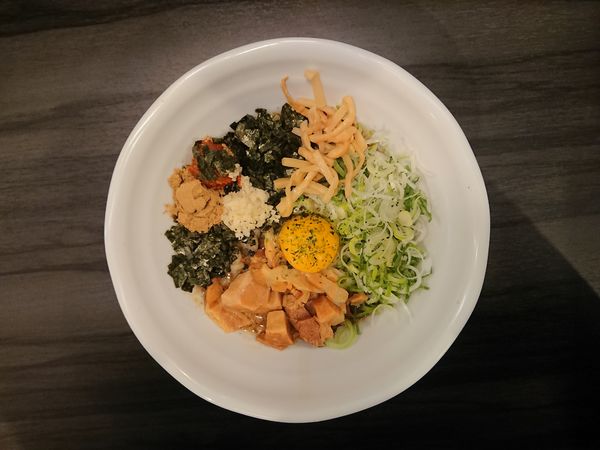 「からみそまぜそば(２辛)」@からみそラーメン ふくろう 横浜曙町店の写真