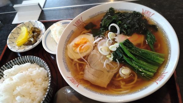 「ラーメンセット」@そば処 越後屋の写真
