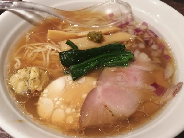 「貝出汁醤油そば¥800」@貝出汁 中華そば 竹祥の写真