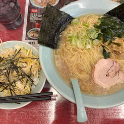 ラーメン濃いめ＋ネギ丼