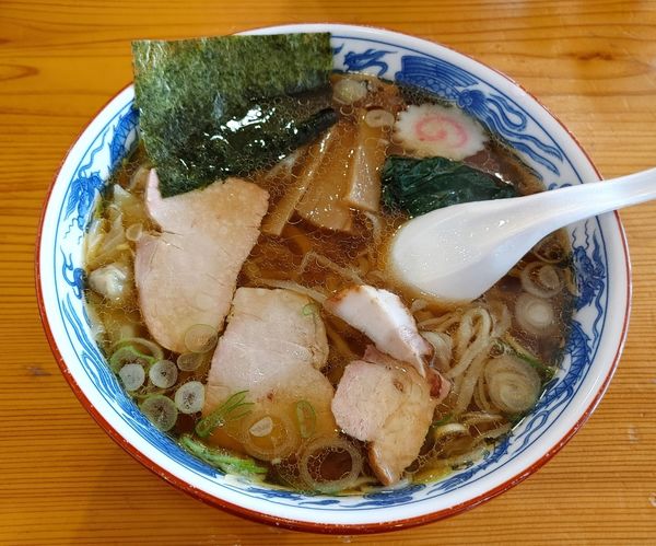 「ワンタン麺850円」@白河手打中華 賀乃屋の写真