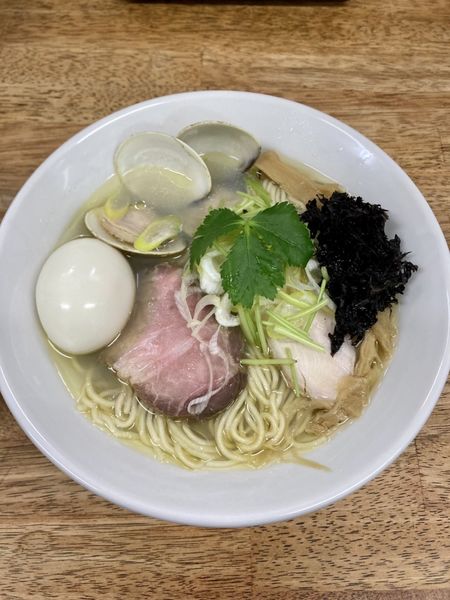 「味玉貝塩拉麺¥1060-」@麺屋 心羽の写真