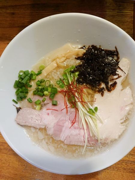 「背脂鶏清湯　塩」@麺庵 小島流の写真