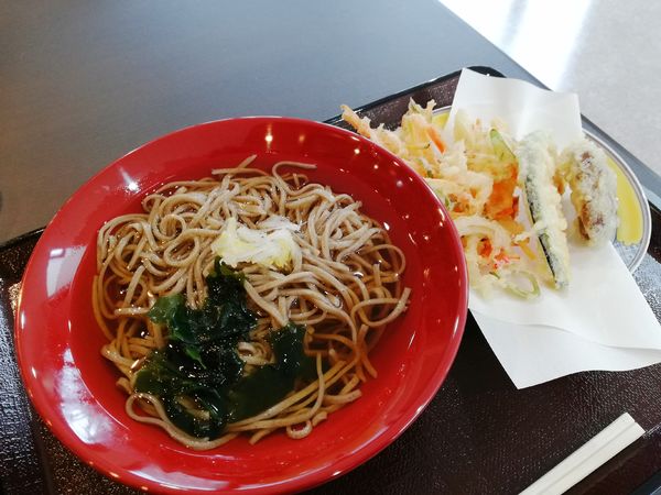 「天ぷらそば 700円」@神流町恐竜センター 恐竜食堂の写真