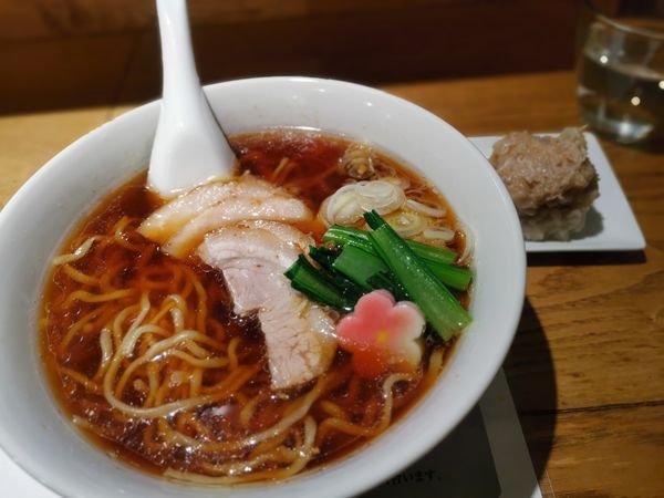 「らーめん＋しゅうまい」@TSUKI to SHUMAI（ツキとシュウマイ）の写真