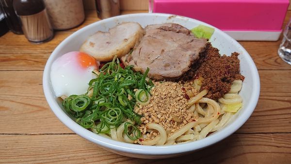「特製中華そば汁なし担々麺 大」@自家製麺 てんかの写真