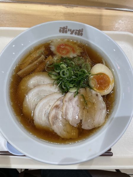 「醤油チャーシュー麺」@ポッポ 三島店の写真