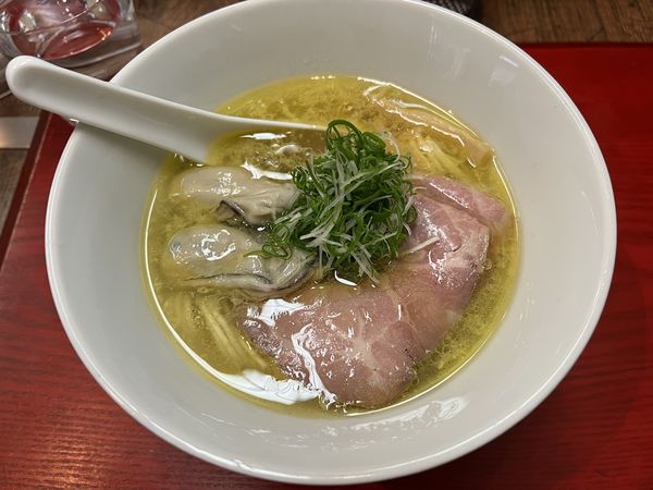 「広島県産牡蠣の塩蕎麦」@神保町黒須の写真