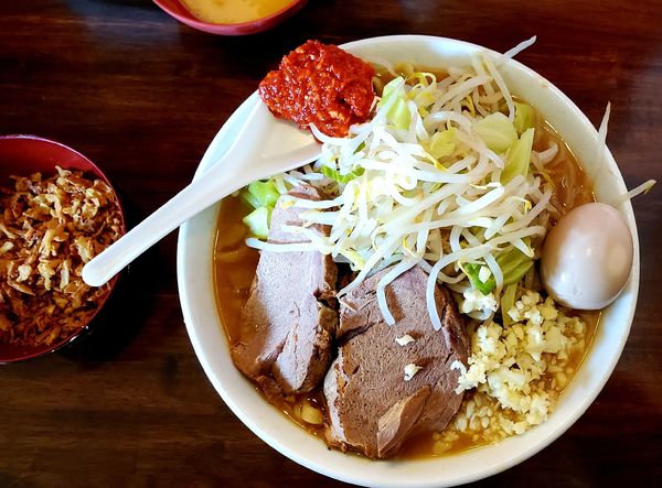 「ラーメン350g(味噌変更)」@龍麺 ふえ郎の写真
