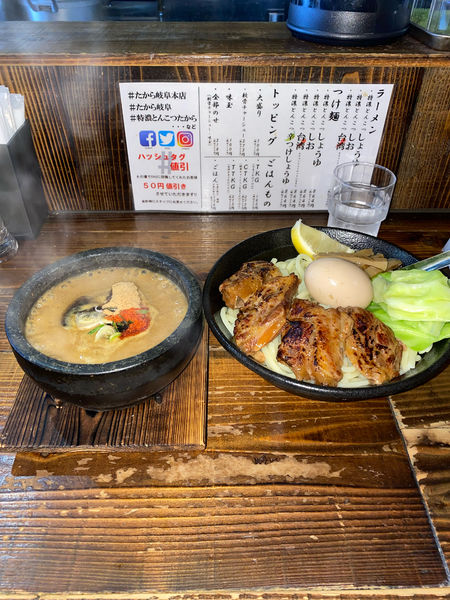 「特濃とんこつ辛つけしょうゆ大盛り全部のせ(1,410円)」@特濃とんこつ たから 岐阜本店の写真