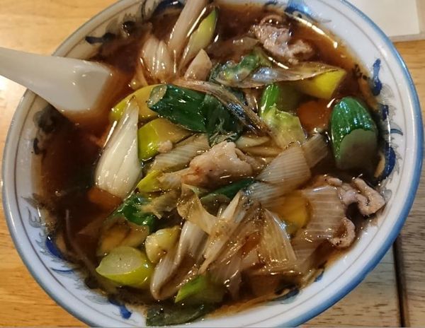 「下仁田ねぎラーメン」@青空食堂の写真