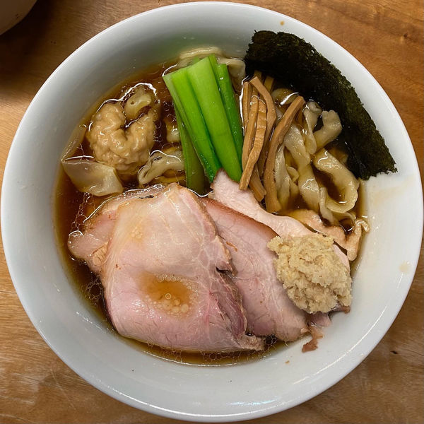 「雲呑生姜中華」@白河手打中華そば  一番いちばんの写真