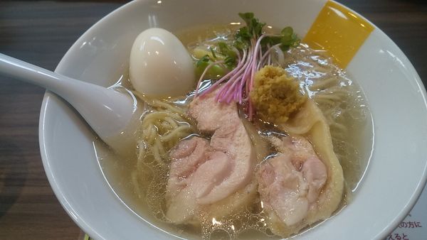 「塩生姜らー麺(¥850)」@塩生姜らー麺専門店 MANNISH 神田西口店の写真