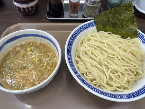 「つけ麺(醤油)特盛背脂入り」@金町角ふじの写真