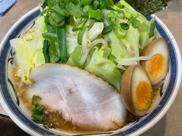 「スタミナ(800円)味玉(100円)」@大手町ラーメンの写真