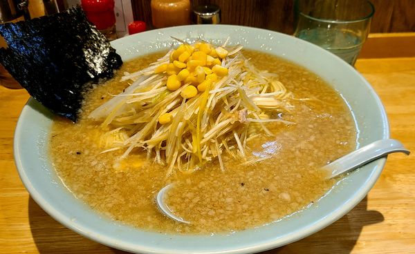 「ネギミソらーめん+大盛(ﾒﾝｶﾀｱﾌﾞﾗｵｵﾒ)」@ラーメンショップ椿 新治店の写真