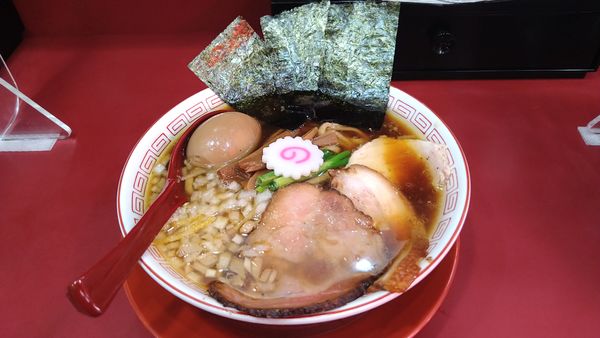 「特製あっさり中華そば(醤油·太麺)¥1080-」@亀有中華そば 水しまの写真