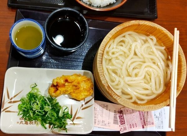 「釜揚げうどん大盛」@丸亀製麺 山形店の写真