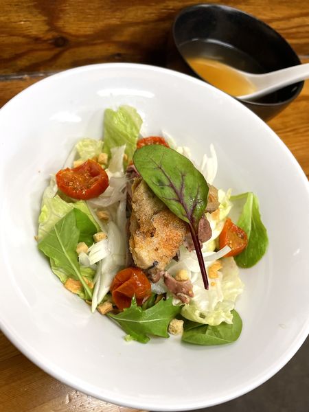 「【限定B】フォアグラとあん肝のロッシーニ風 ￥880」@中華そば よしかわの写真