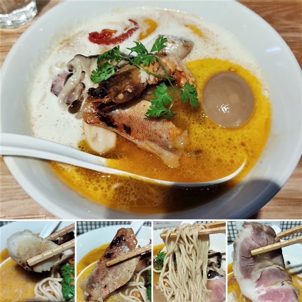 「６周年記念らーめん(2/2限定)＋味玉＝1600円」@らーめん 改の写真