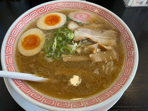 「こってり㐂伝らーめん　半熟煮卵」@幸楽苑 さいたま大戸店の写真