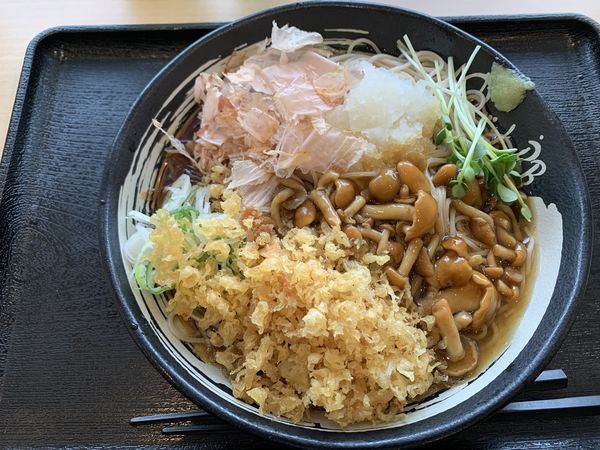 「冷しぶっかけなめこそば大盛 660円」@ゆで太郎 花小金井店の写真