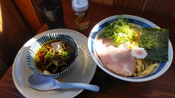 「鶏醤油つけ麺」@中華そば 凜星の写真