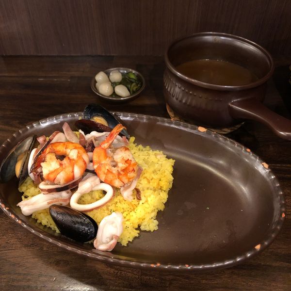 「地中海かれー（中辛）」@ビストロ喜楽亭 池尻本店の写真