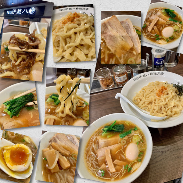 「打ち立てつけめん900円＋味玉（ｸｰﾎﾟﾝ)」@打ち立て中華そば 伊蔵八 祐天寺店の写真