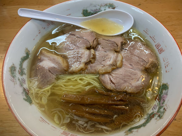 「中華そば大＋チャーシュー＋半カレー」@中華そば さとうの写真