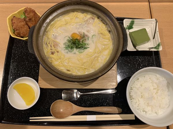 「鍋焼きラーメン 1000円」@TOSA DINING おきゃくの写真