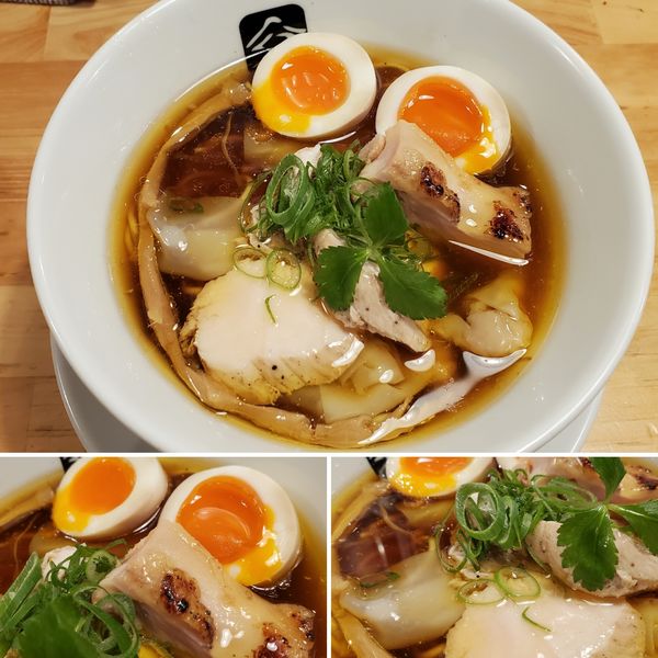 「特製鶏の中華そば＋ワンタントッピング」@中華そば 髙野の写真