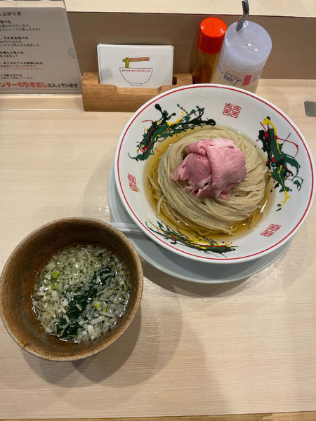 「鰹昆布水つけめん(900円)」@つけめん金龍の写真