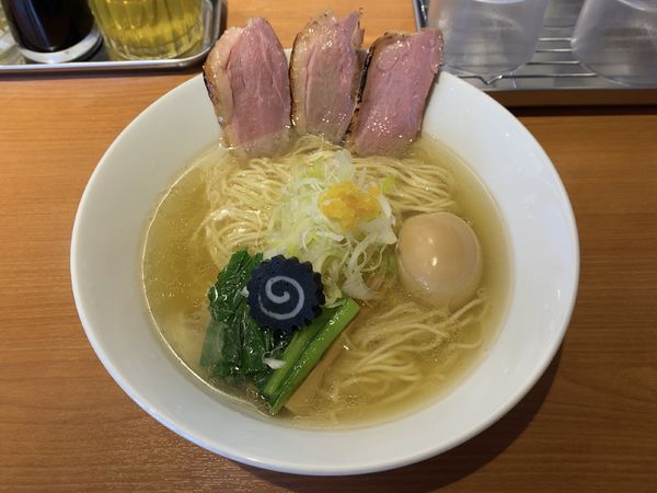 「鴨塩味玉」@麺屋 上々の写真