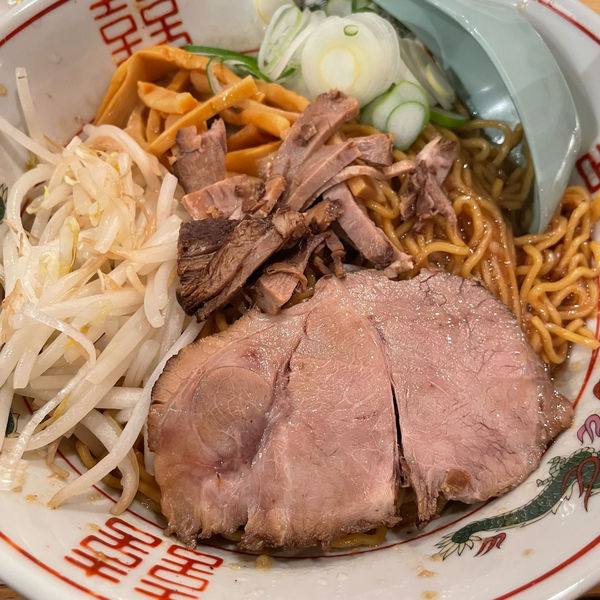 「背脂そば（大盛、辛味なし、背脂倍）」@東京屋台らーめん 翔竜 北千住駅前店の写真