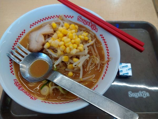 「味噌ラーメン（490円）」@スガキヤ 堀田カインズ店の写真