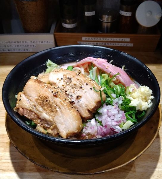 「常滑26(ジロー)M汁あり 990円」@自家製麺屋 知多らうど2669の写真