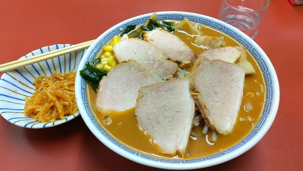 「みそチャーシューワンタンメン・大盛」@ホームラン亭 パルム店の写真