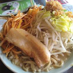 ドカ盛り野菜ラーメン＋辛ネギ