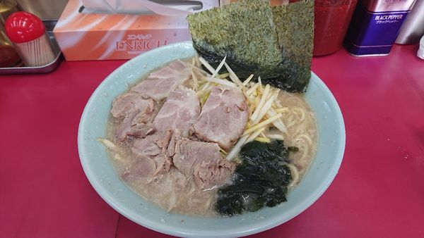 「ネギチャーシューメン(太麺)大盛   1040円」@ラーメンショップ 牛久結束店の写真
