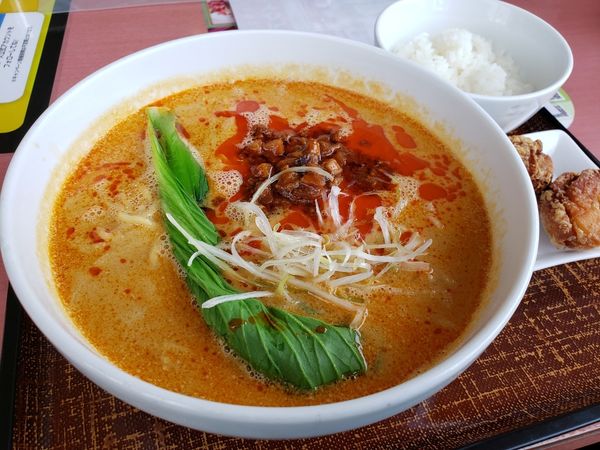 「胡麻香る 四川風 担々麺 セット」@デニーズ 池上通り店の写真