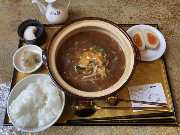 「ふかひれオイスター土鍋めん御膳」@フカヒレ フィンフィン 新橋店の写真