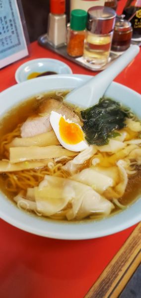 「ワンタンメン」@中華麺店 喜楽の写真