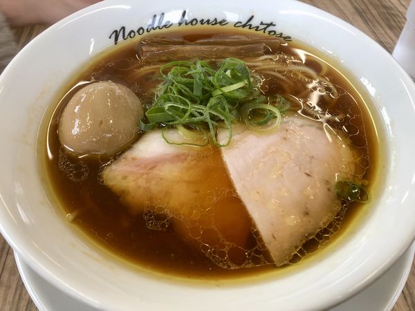 「らぁ麺煮卵」@麺庵ちとせの写真