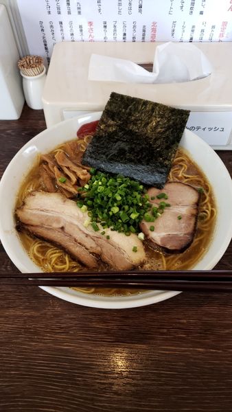「魚介豚骨醤油ラーメン大盛り」@麺屋 三四郎の写真