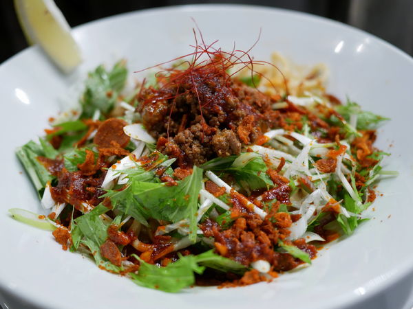 「毛沢東 汁なし担々麺」@麺屋 愛心 TOKYO 町屋店の写真
