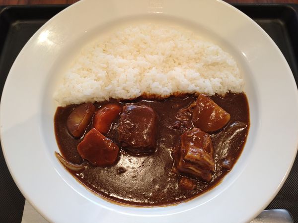 「（期間限定）煮込みビーフカレー　６５０→５００円　※」@松屋・マイカリー食堂 北綾瀬店の写真