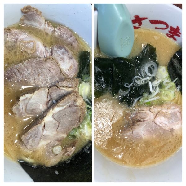 「さつまっこラーメン麺半分650チューシュー麺半分900」@さつまっこ 田園調布店の写真